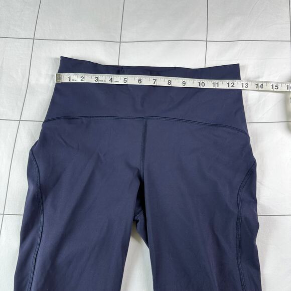 Lululemon Leggings Womens 6 Blue Lean In Crop 17" Athletic Yoga Workout Active - Picture 8 of 11